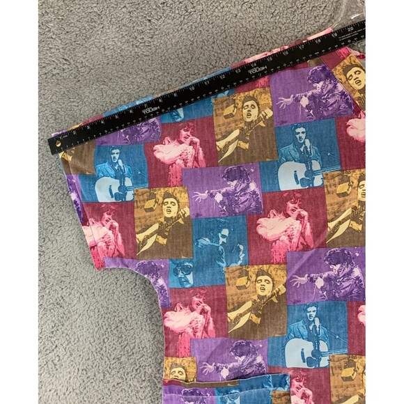 Cherokee Elvis Presley Womens Size Medium Scrub Top Long Sleeve Multicolor - Picture 14 of 16